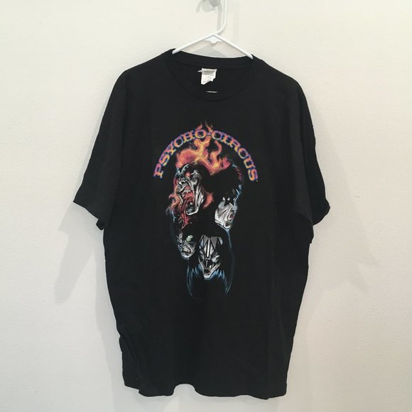 Kiss Other - KISS "Psycho Circus" T Shirt Dodgers Stadium Men's Excellent Condition, 1998